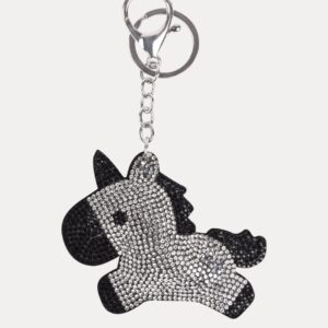 PORTACHIAVI UNICORNO NERO