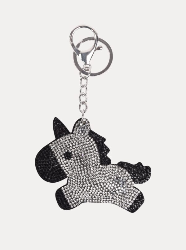 PORTACHIAVI UNICORNO NERO